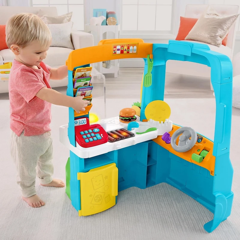 Fisher-Price Rires et Éveil Le Camion-cantine amusant – Édition Française