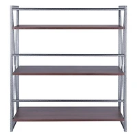 Isa 3-Tier Shelf Graphite and Walnut
