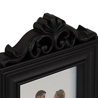 DesignOvation Cantua 4" x 6" Black Decorative Tabletop Picture Frame