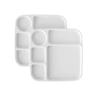 Nordic Ware Lot de 2 plateaux à dîner pour micro-ondes