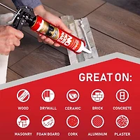 LePage No More Nails Adhésif de Construction Intérieur Ultra Robuste, 266 ml, cartouch