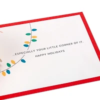 Carte en relief de Noël – Signature de Hallmark (Peanuts, niche de Snoopy)