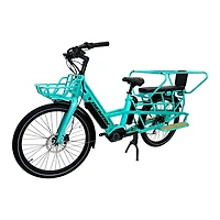 Demon Electric EcoCarrier Vélo cargo électrique - Moteur central de 48V 500W, pneus de 26 pouces, autonomie de 100 km, écran LCD couleur de 3,5 pouces avec capteur de couple pour vélo électrique, batt