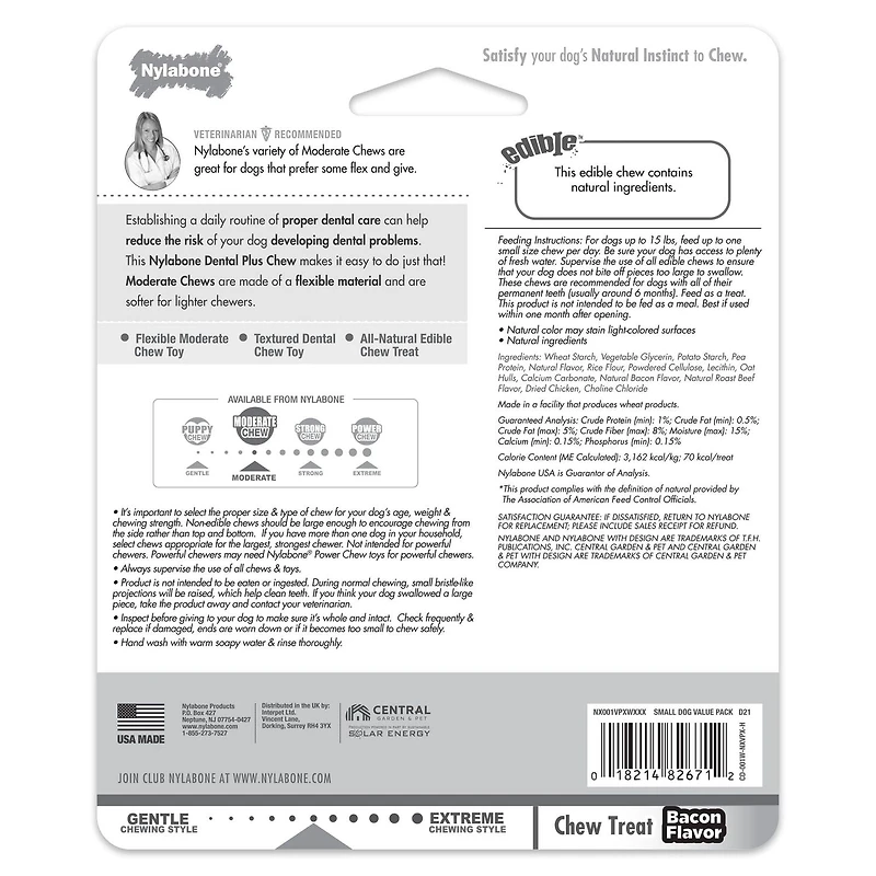 Nylabone Small Dog  Toy Value Pack, 3 Count, X-Small