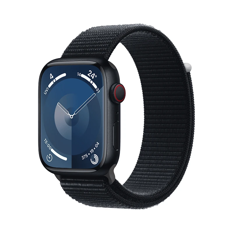 Apple Watch Series 9 GPS +Cellular 41mm Silver Aluminium Case with Winter Blue Sport Loop
