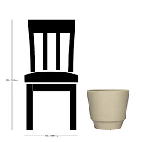 16 in. Calais Planter, Resin Planter