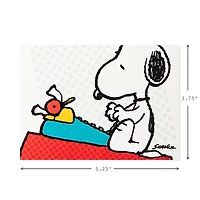 Cartes Peanuts sans texte – Snoopy et sa machine à écrire – Hallmark (10 cartes et enveloppes)