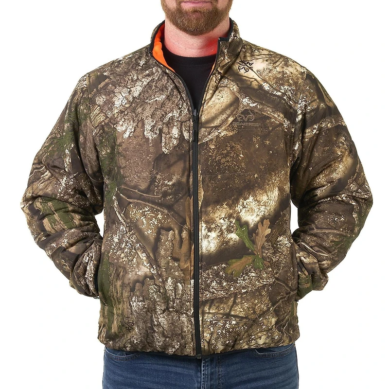 Realtree APX Men's Reversible Jacket - Blaze Orange