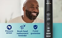 Brosse à dents électrique rechargeable Philips Sonicare DiamondClean Smart 9350, noir, HX9902/76