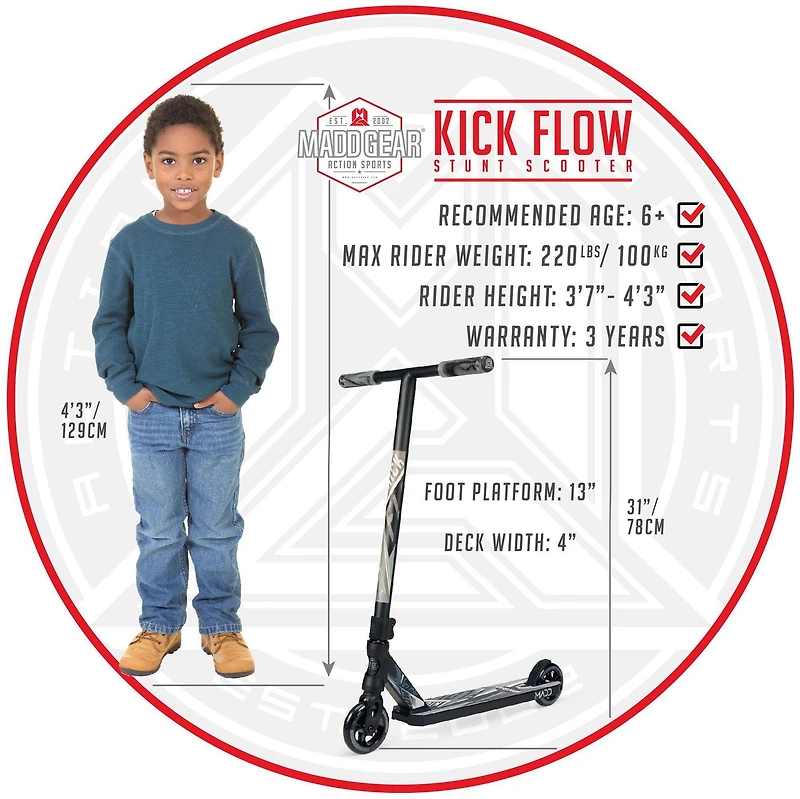 Madd Gear Kick Flow Pro Scooter, Madd Gear Kick Flow Scooter