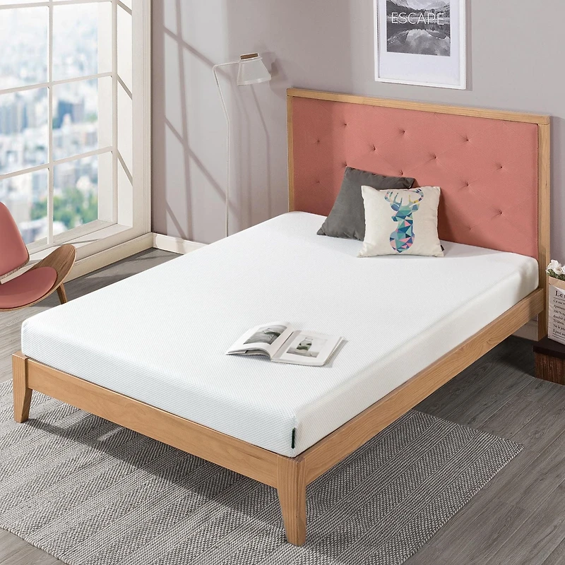 Zinus 6 Inch Gel-Infused Green Tea Memory Foam Mattress / Mattress in a box / CertiPUR-US Certified, 10 Yr Warranty