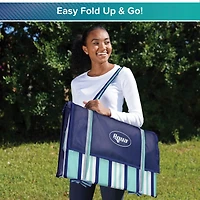 Aqua 3-In-1 Fold & Go Pool Float, Mat & Lounge, Fold & Go Mat