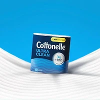 Papier hygiénique Cottonelle Ultra Clean,12 méga rouleaux, 284 feuilles par rouleau