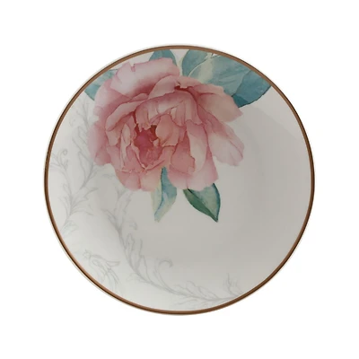 Martha Stewart Peony Salad Plate, 8" Floral Salad Plate