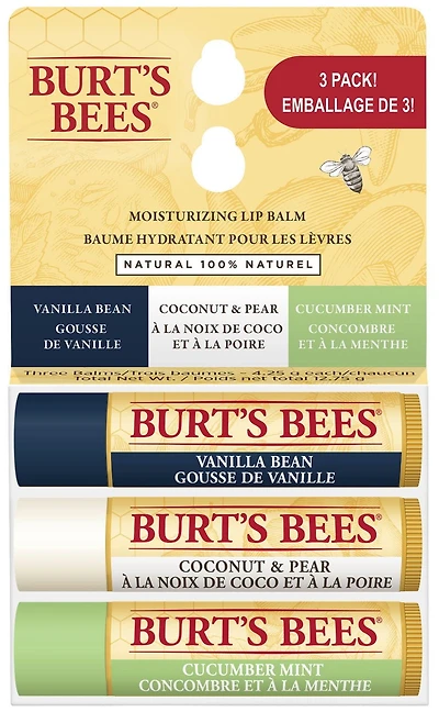 Baumes hydratants pour les lèvres d’origine naturelle à 100 % de Burt’s Bees®,