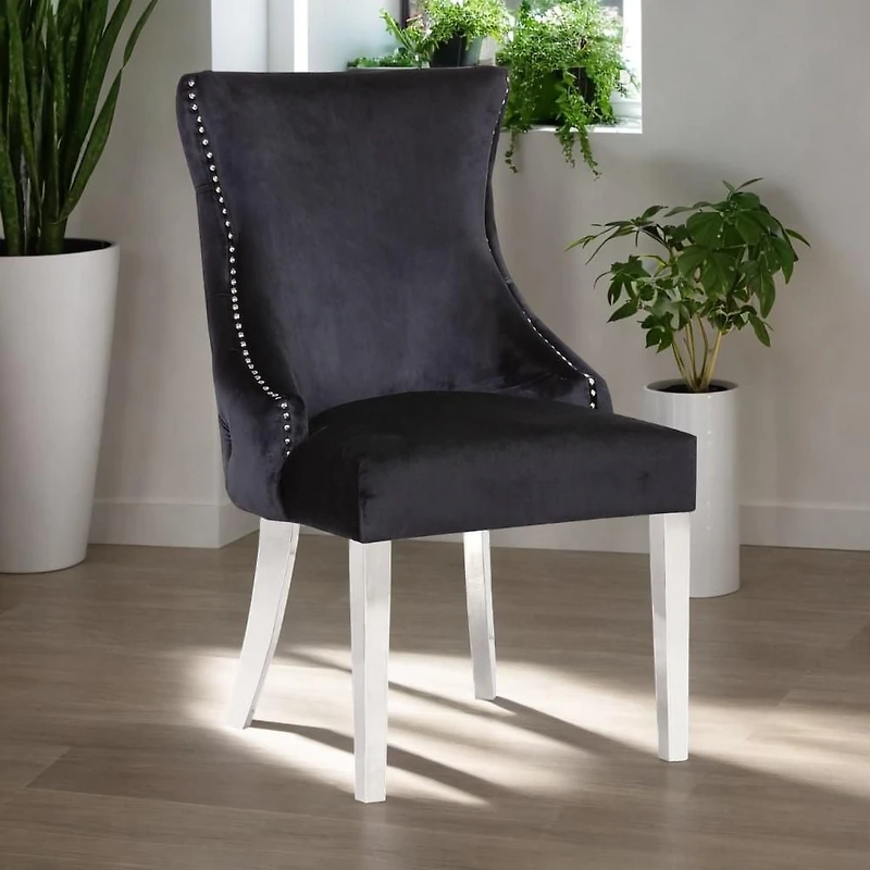 CHAISE STONEFORT – ACIER en noir ENSEMBLE DE 6
