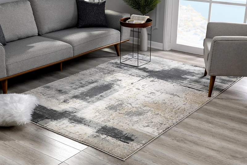 Rug Branch Silvia Collection Tapis de couloir abstrait moderne