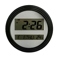 Home Trends Black Digital Wall Clock, HOME TRENDS PL BLACK DIGITAL CLOCK
