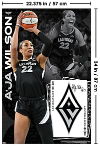 WNBA Las Vegas Aces - A'ja Wilson 24 Wall Poster, 22.375" x 34"