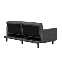 Futon avec rangement sous le siège Mainstays, Tissu charbon