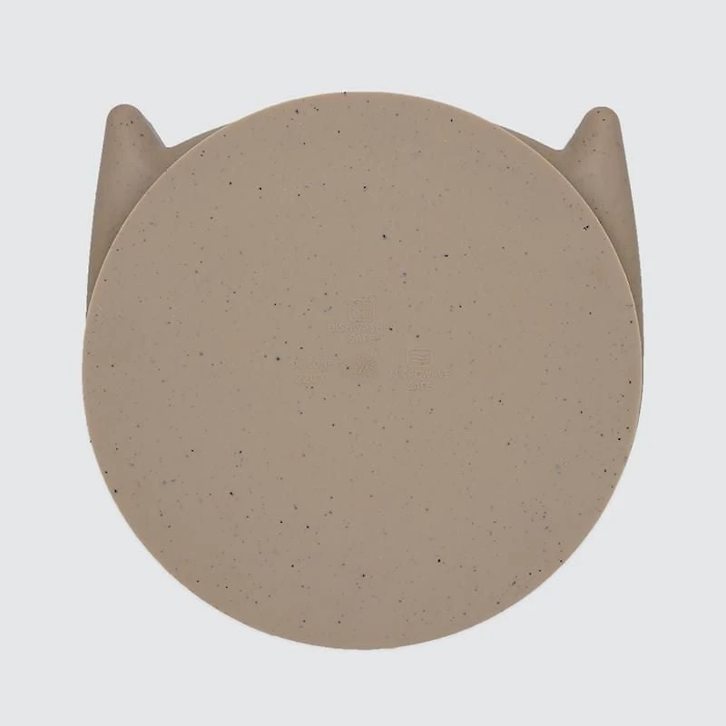 KU Silikitty Assiette en silicone sans dégâts  Toasted Almond