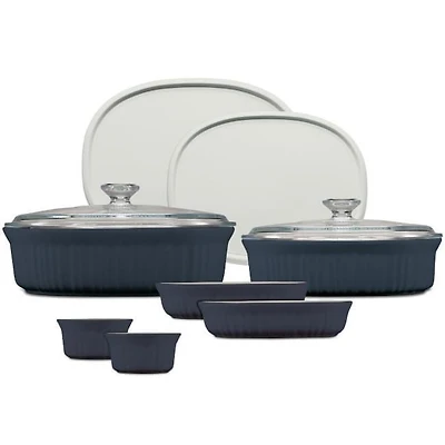 CorningWare® French Colors, ensemble ovale de 10 pièces, bleu marine