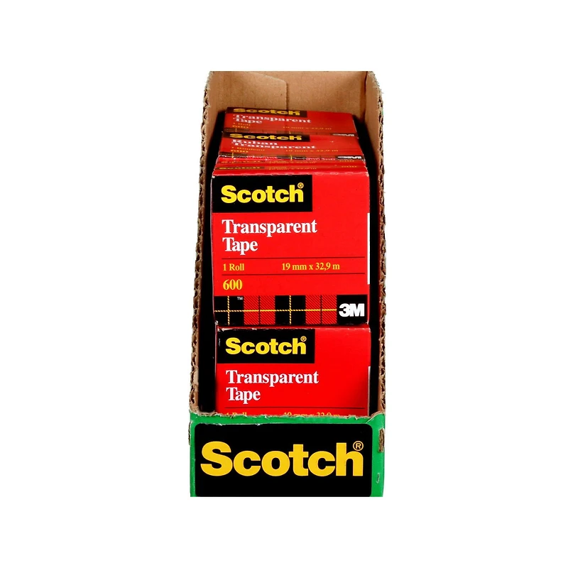 Ruban transparent Scotch®, 600-18BXD-2PK, reconditionnement pour Walmart, présentoir