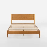 Cadre de lit plate-forme en bois du milieu du siècle Zinus Allen de 12 po