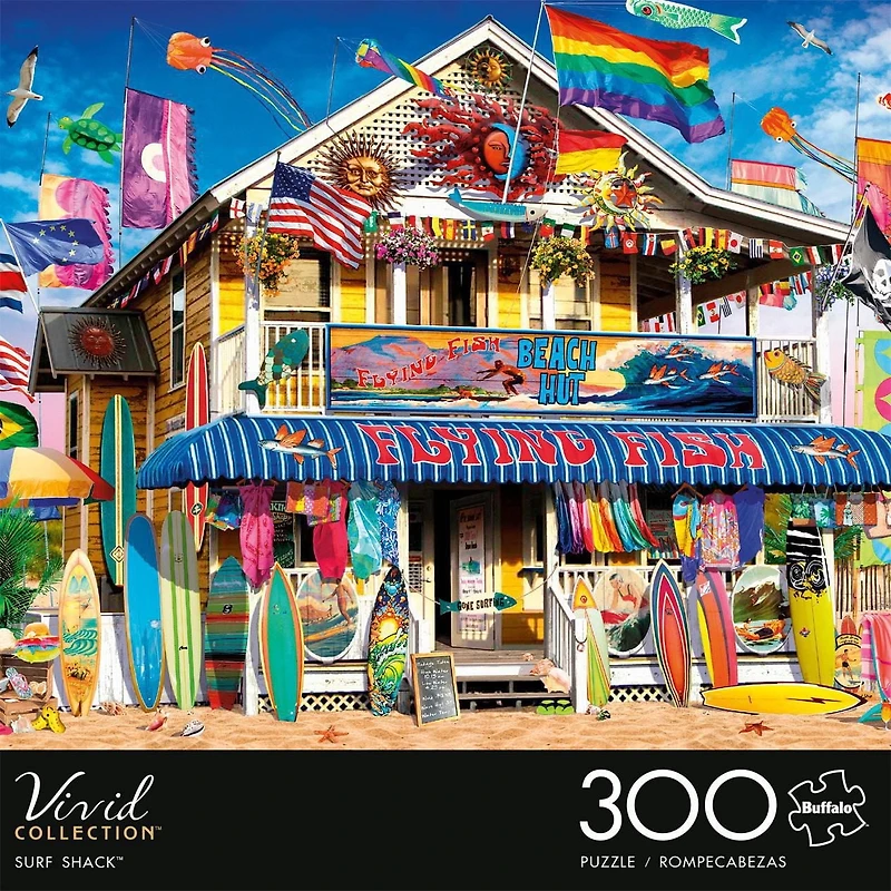 Buffalo Games - Le puzzle Vivid Collection - Surf Shack - en 300 pièces