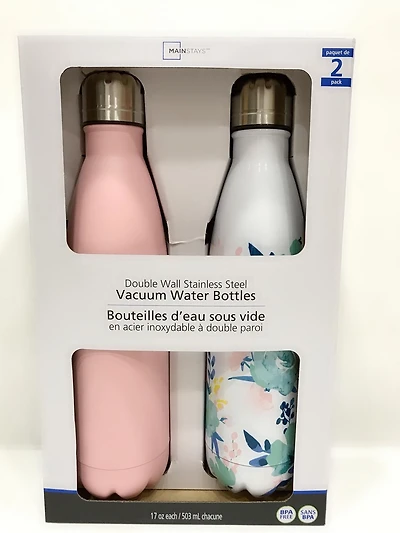 17oz Double Wall Stainless Steel Vacuum Water Bottle