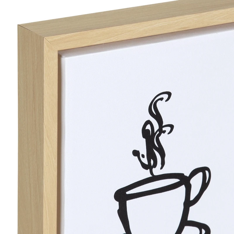 hometrends Coffee 1 Framed Canvas Art