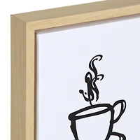 hometrends Coffee 1 Framed Canvas Art