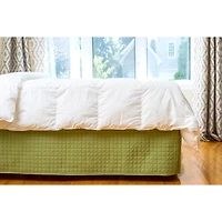 Gouchee Home Jupe de lit matelassée à grille
