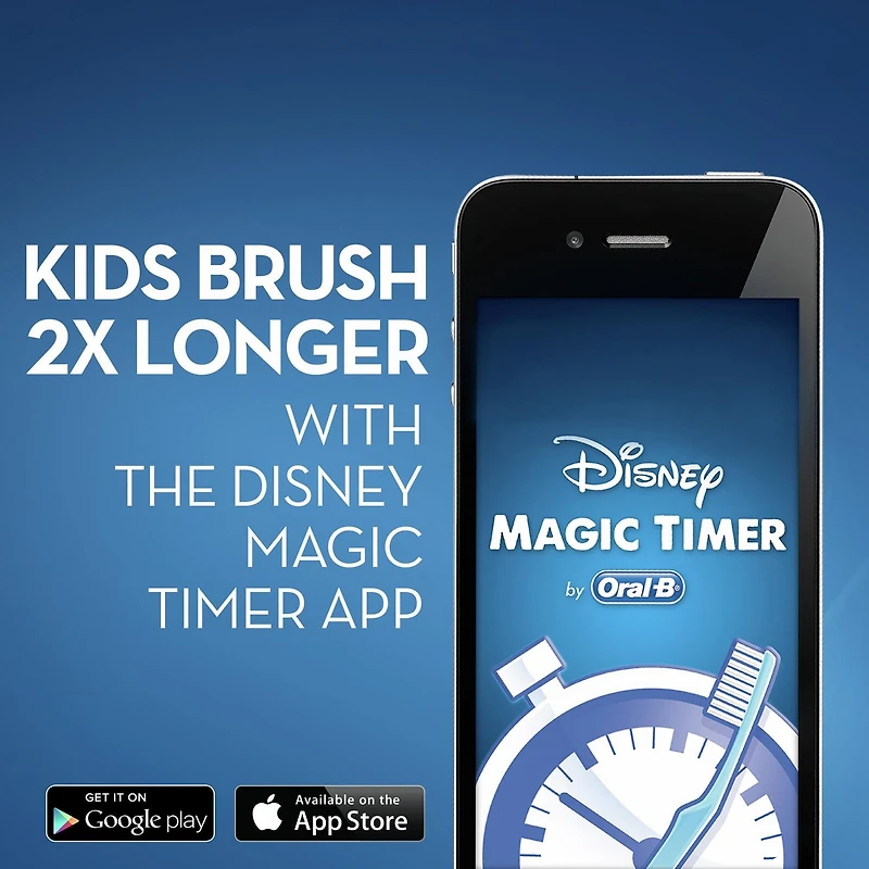 Brosse à dents électrique pour enfants Oral-B, mettant en vedette Minnie Mouse de Disney, enfants de 6 ans et plus