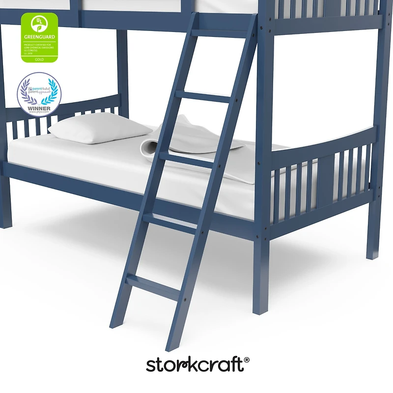 Storkcraft Caribou Solid Hardwood Twin Bunk Bed