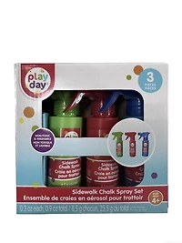Play Day 3ct Chalk Spray Asst Age 3+