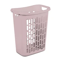 Sterilite Manne à Linge Ouverte Rectangulaire- Rose STERILITE PANIER OUVERT
