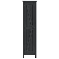 Systembuild Evolution Farmington 18" Wide Storage Cabinet, Black Oak