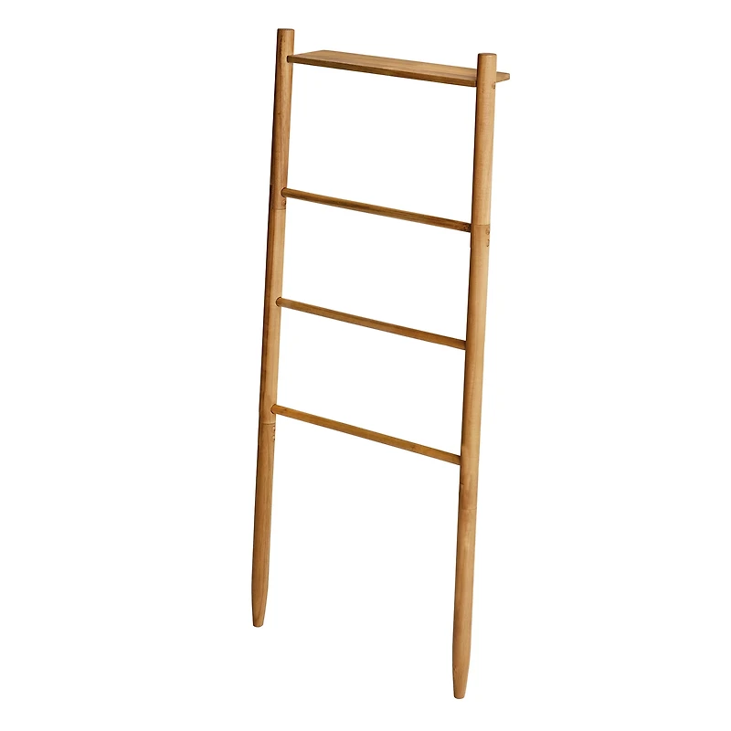 Better Homes & Gardens Light Honey Acacia Wood Towel and Linen Ladder