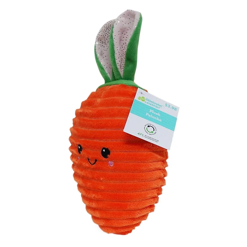WAY TO CELEBRATE la petite carotte en peluche gourmande mignonne, 7 pouces