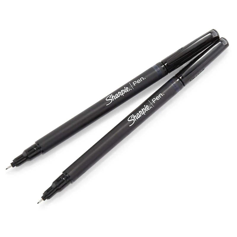 Sharpie Felt Tip Pens, Fine Point (0.4 mm), Black