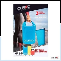 Dolfino Pro Nylon Waterproof Dry Bags 3 Piece Set