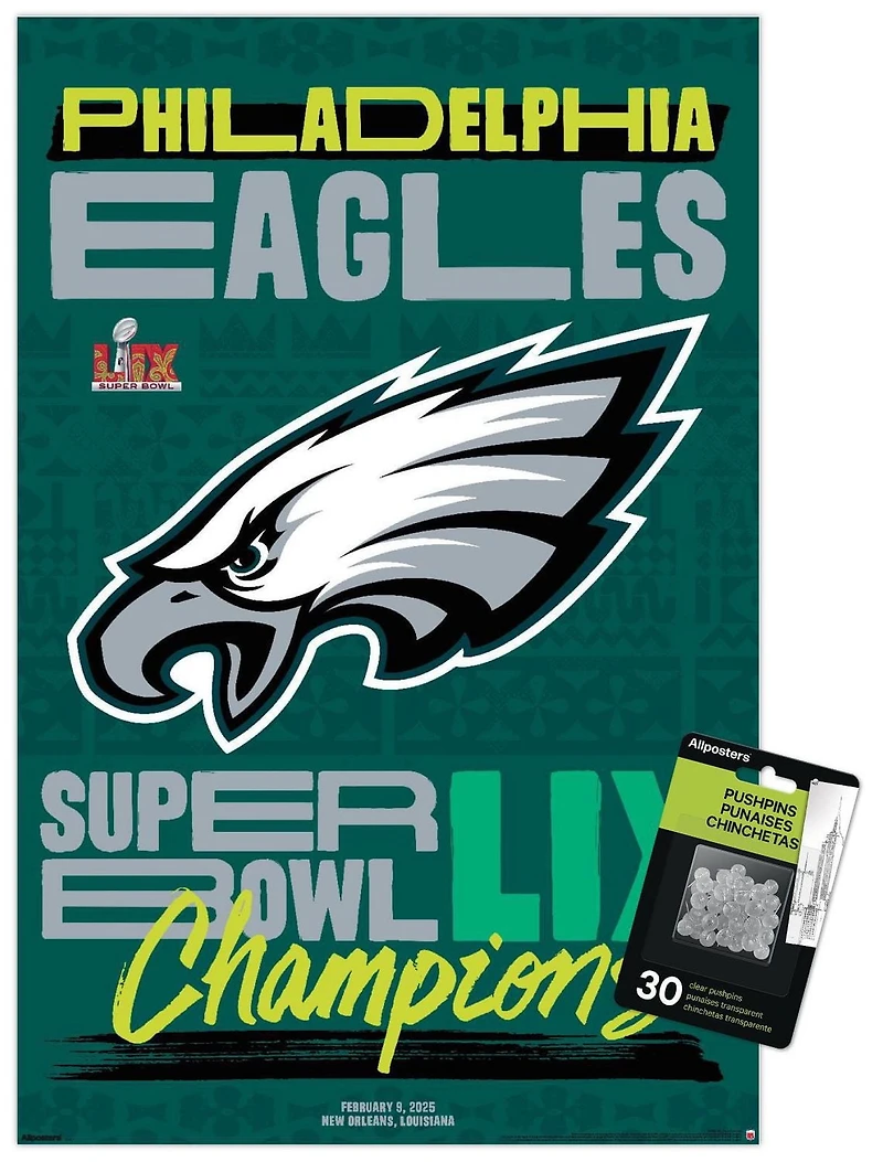 Logo de l'équipe NFL Philadelphia Eagles - Super Bowl LIX