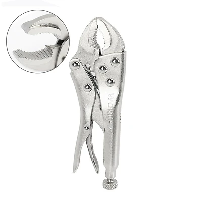 WorkPro 5" Curved Jaw Locking Pliers, Quick release
