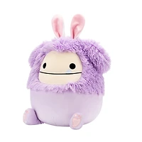 Peluche Fuzzamallows de Squishmallows 16 po de Pâques - Dilka le Bigfoot lavande avec des oreilles de lapin