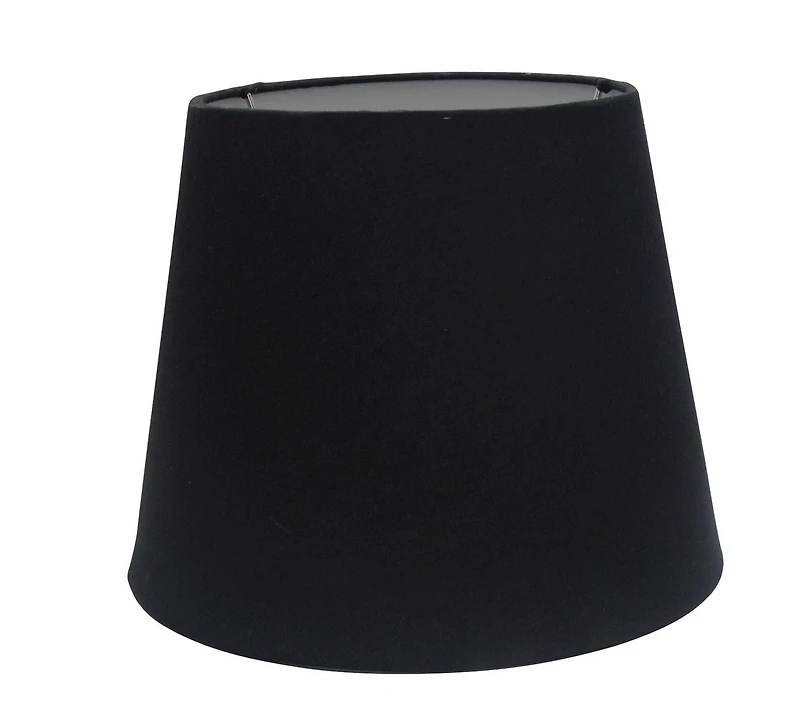 10" Black Fabric Shade