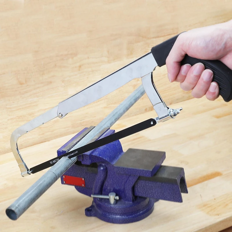 Swiss Tech 12" Steel Hacksaw, Bi-Metal Blade
