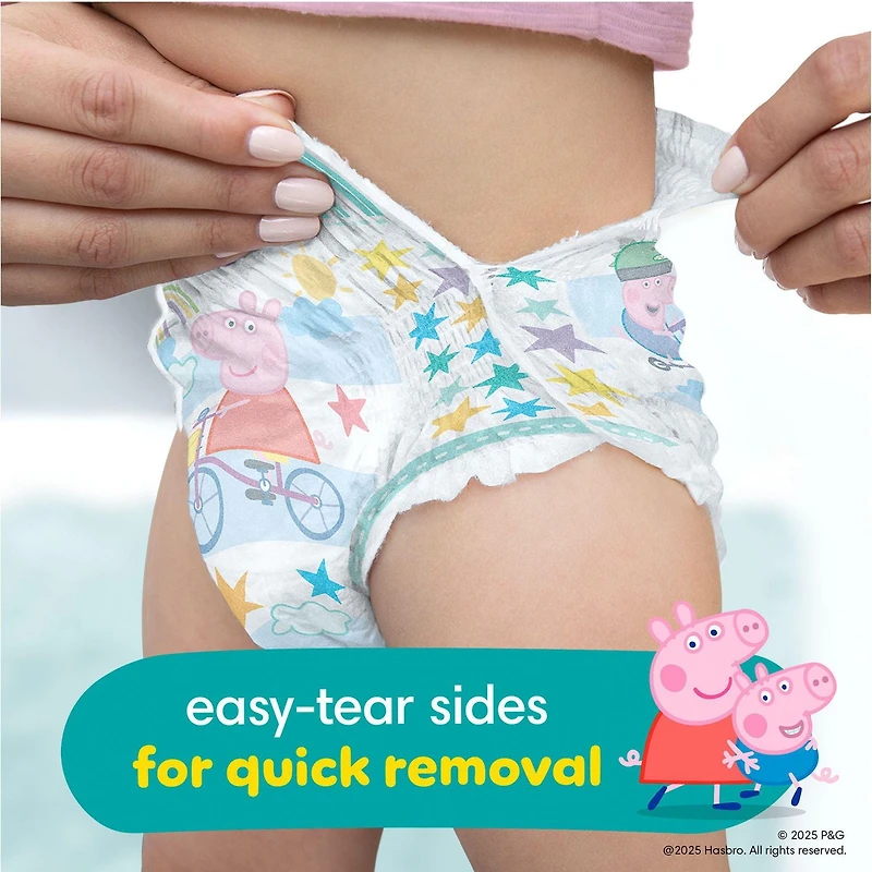 Sous-vêtements d’entraînement Pampers Easy Ups, taille 5 3T/4T, filles 46CT