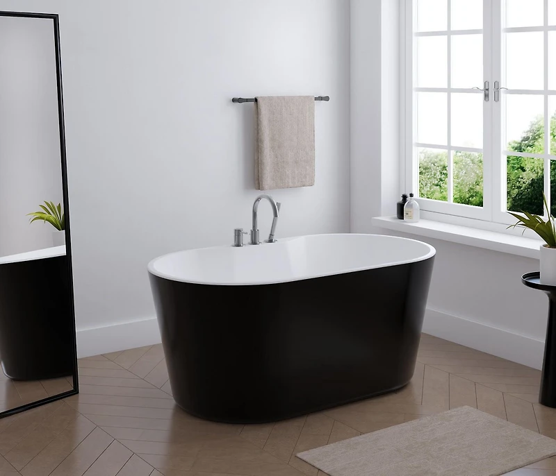 A&E Bath and Shower NADIA BLACK Bathtub