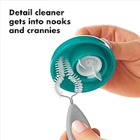 OXO Tot - Ensemble de Nettoyage pour Bouteilles d'Eau et Gobelets avec Paille - Outil Polyvalent Idéal pour Nettoyer les Biberons, Gobelets à Paille, Parties de Tire-lait - Équipement de Nourrissage p
